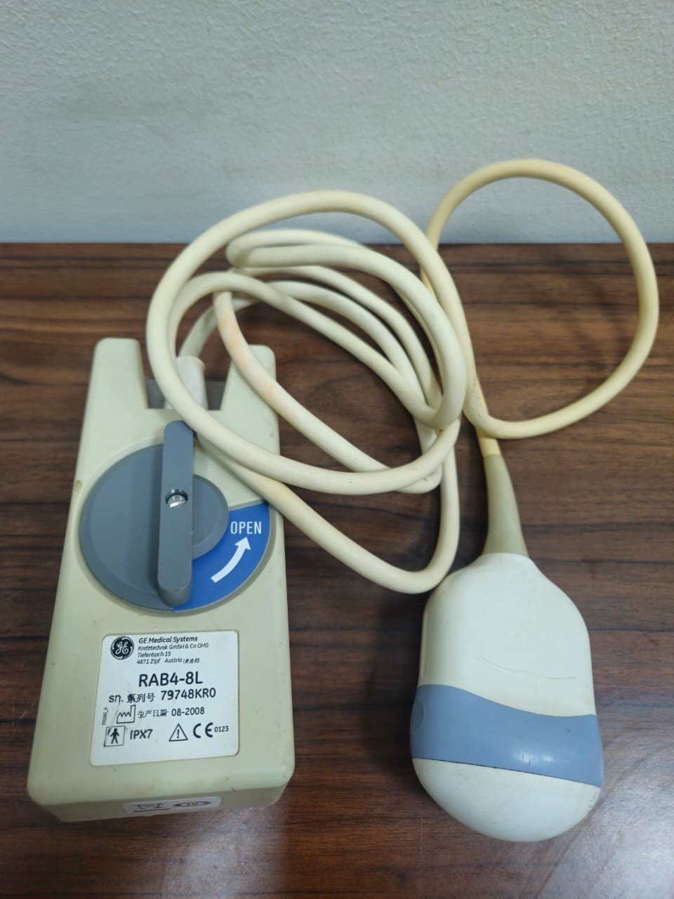 GE RAB4-8L 4D Convex Ultrasound Probe Voluson For Parts Not Working