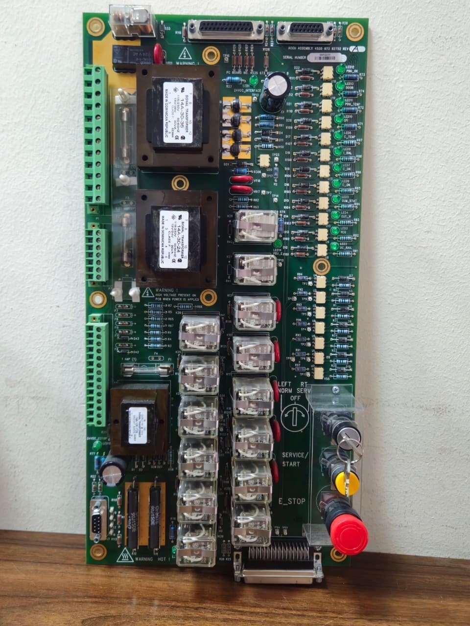 Philips ACCU Assembly PCB Board 4535 673 82752 Rev A