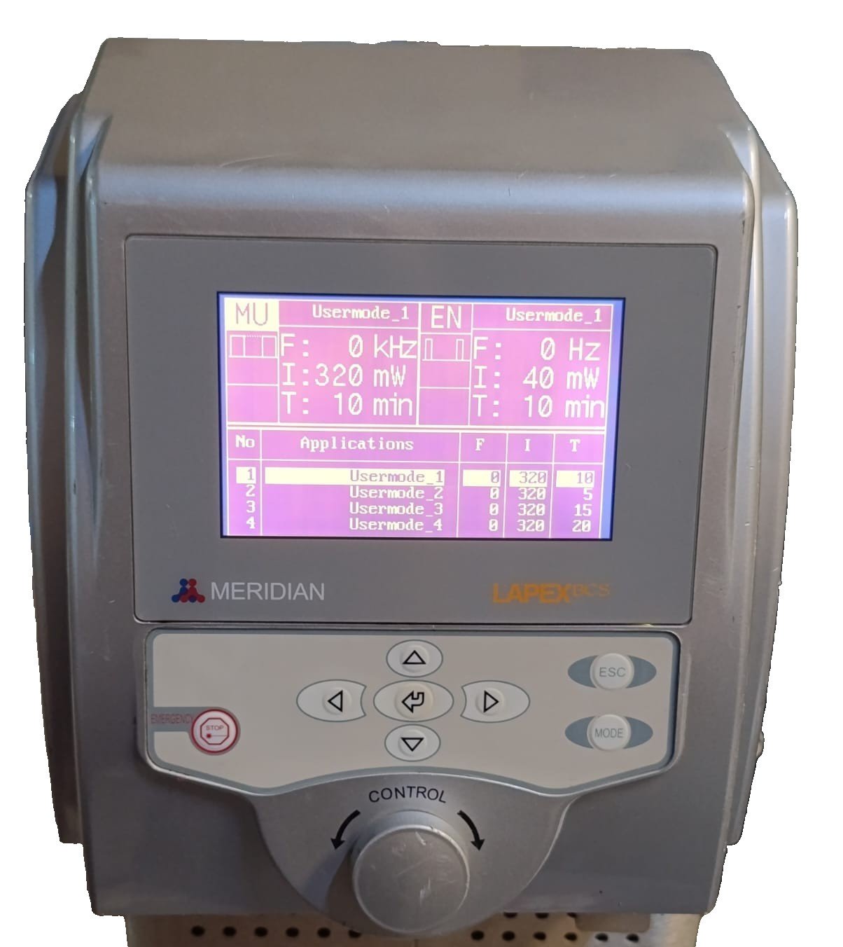 Meridian Medical Lapex BCS 2000E Power On Without Accessories Working